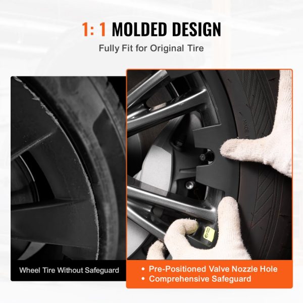 20" Wheel Rim Cover for Model Y Hubcap with Guard Tape & Valve Nozzle Hole - Image 3