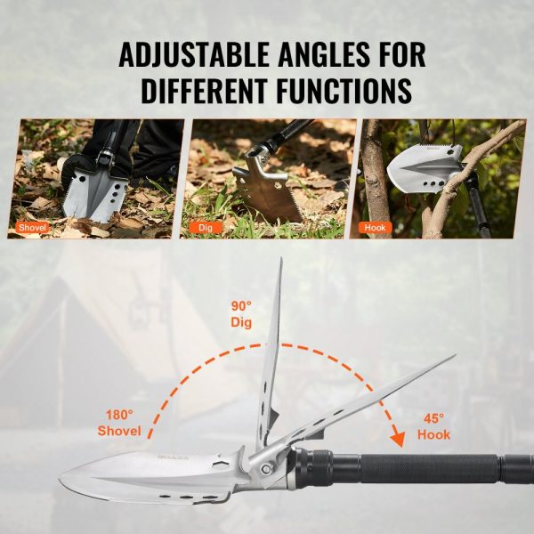 Survival Shovel 13 in 1 Camping Shovel Folding Multitool Portable Compact - Image 5