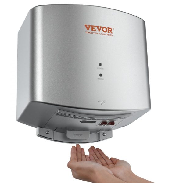 Heavy Duty Commercial Hand Dryer 1400W 120V Automatic High Speed ABS Warm Air Blower Low Noise Effortless Installation